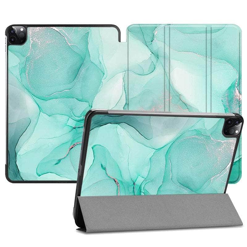 Casebuddy IP12 / iPad Pro 11 2022 MTT Marble iPad Pro 11 Vegan Leather Flip Stand