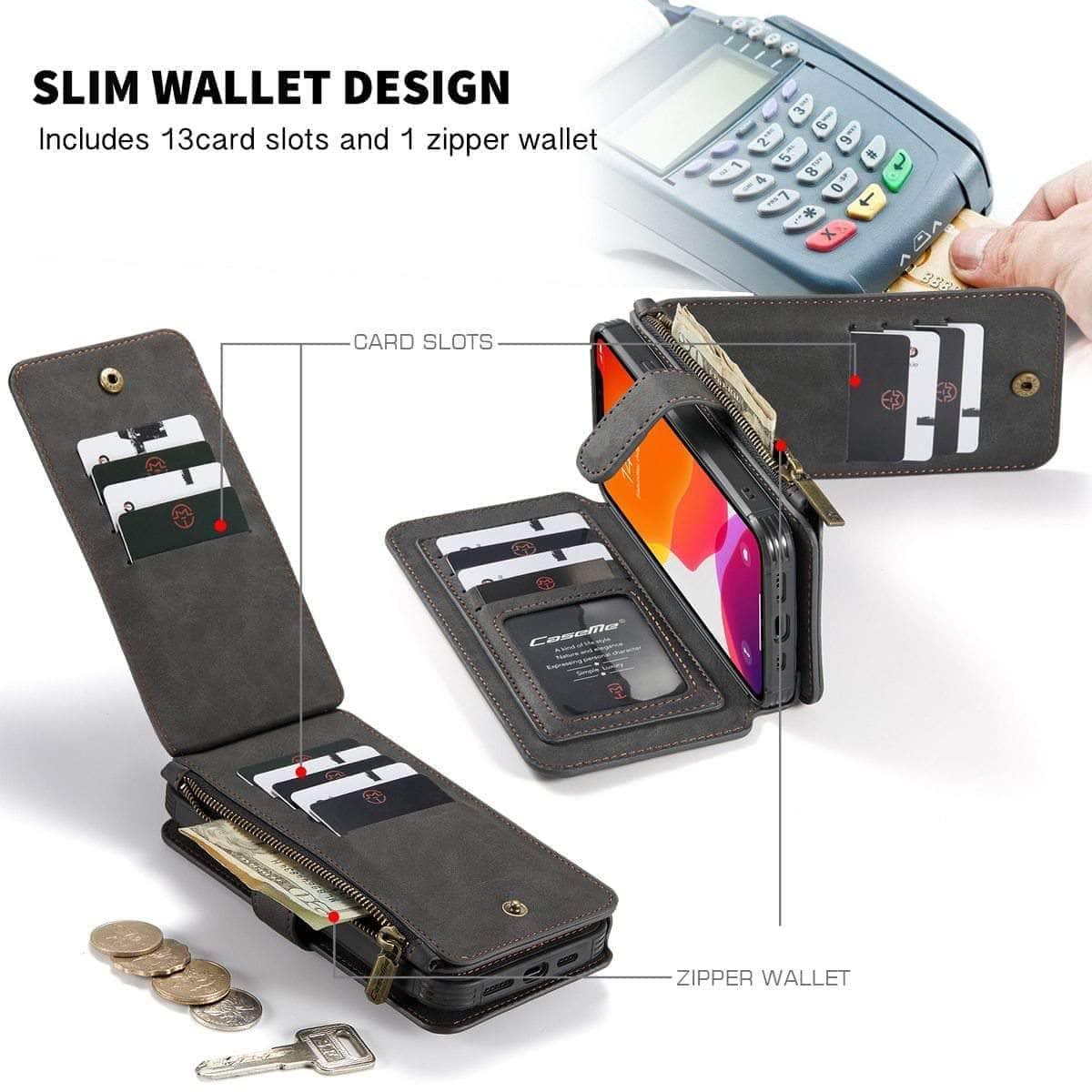 CaseBuddy Australia Casebuddy Multiple Function Leather Wallet iPhone Business Flip Case