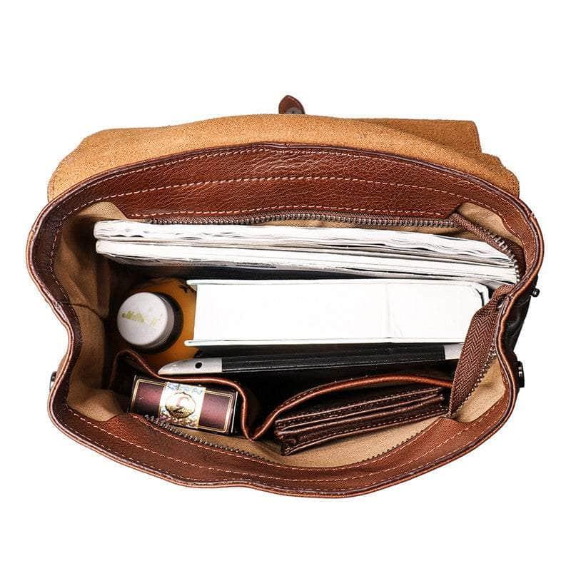 CaseBuddy Australia Nesitu Highend Vintage A4 Vintage Full GrainBackpack