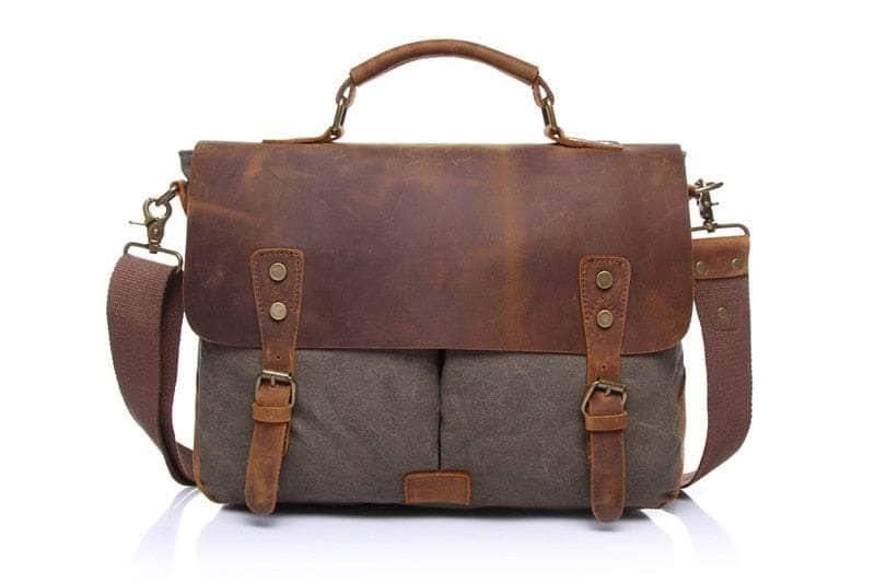 Casebuddy army green Nesitu Vintage Messenger Carry Bag