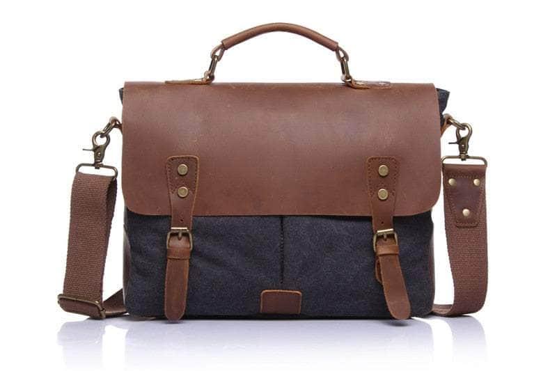 Casebuddy grey Nesitu Vintage Messenger Carry Bag