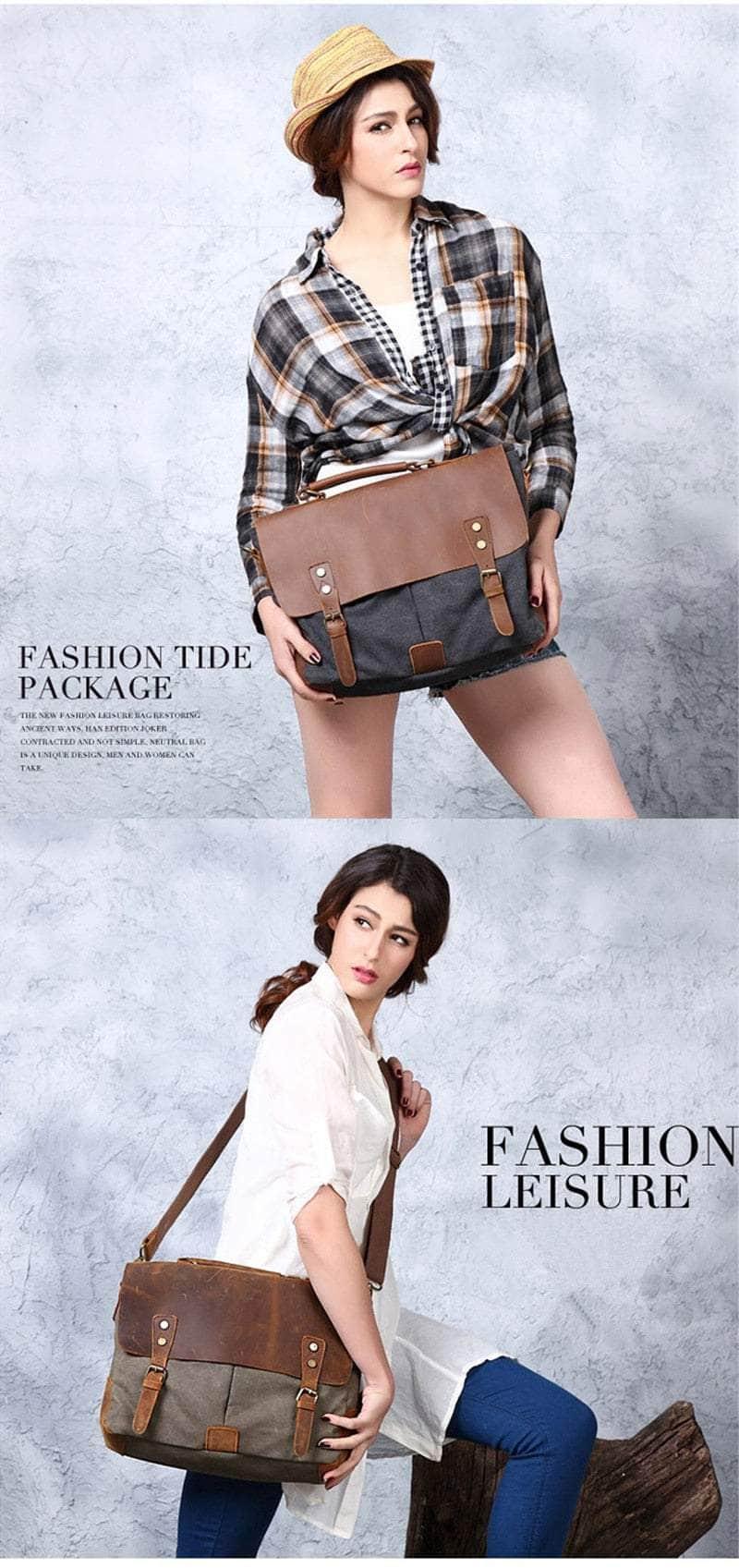 Casebuddy Nesitu Vintage Messenger Carry Bag