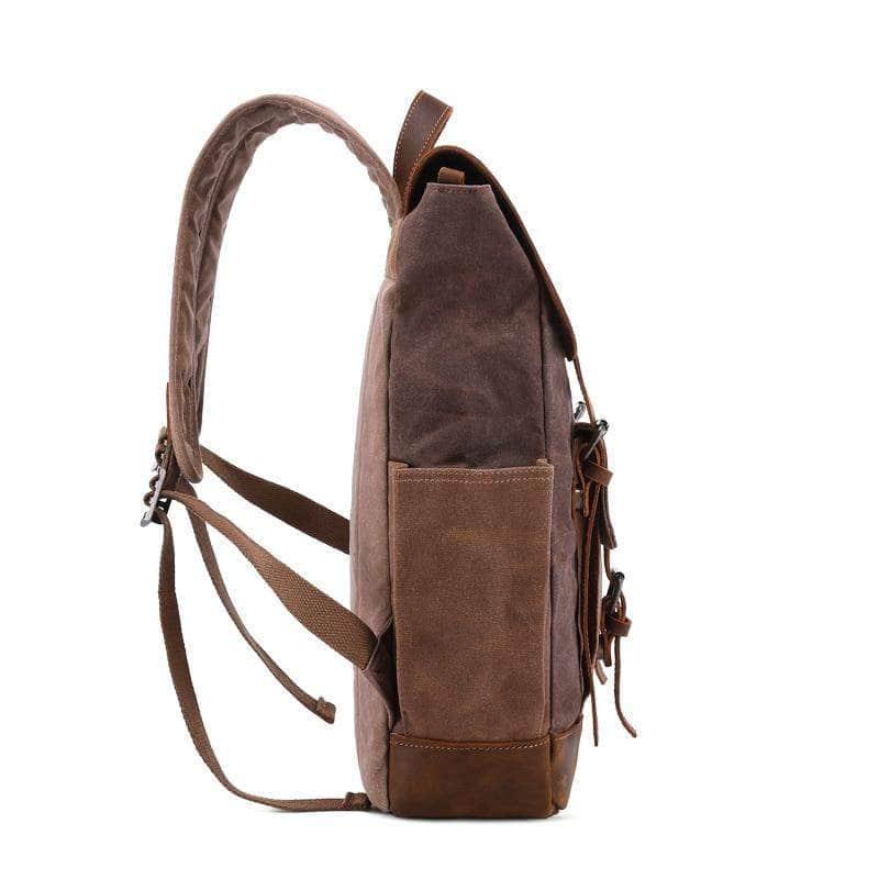 CaseBuddy Australia Casebuddy Nesitu Vintage Wax Canvas 14'' Laptop Backpack