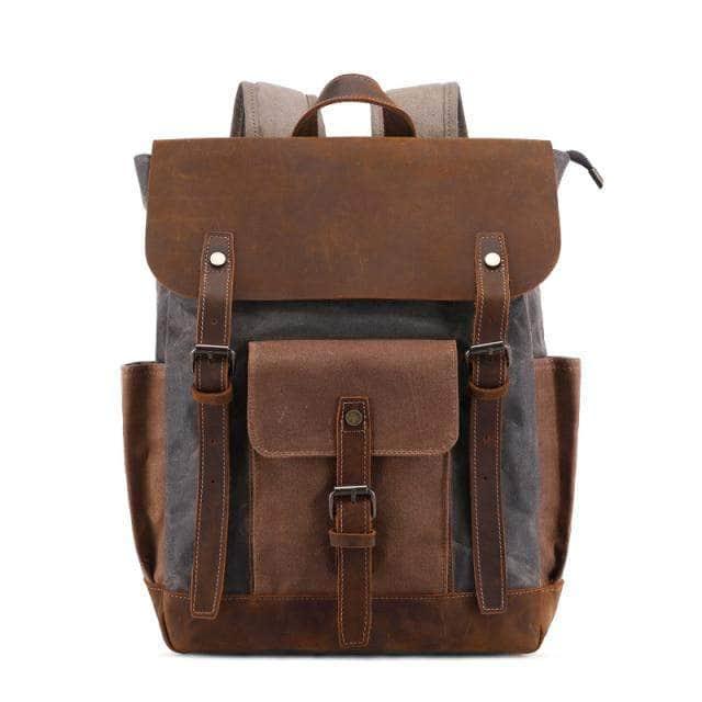 CaseBuddy Australia Casebuddy army green Nesitu Vintage Wax Canvas 14'' Laptop Backpack