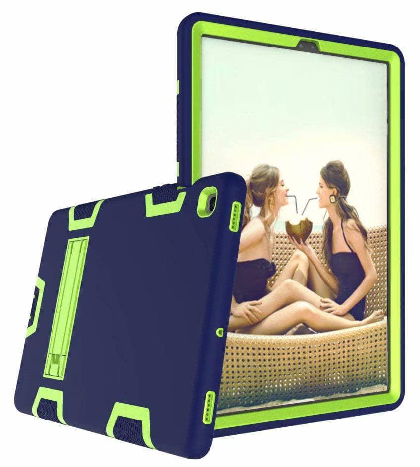 New 360 Full Protection CaseGalaxy Tab A 10.1 2019 T510 T515 Shockproof Heavy Duty Silicone Hard Stand - CaseBuddy