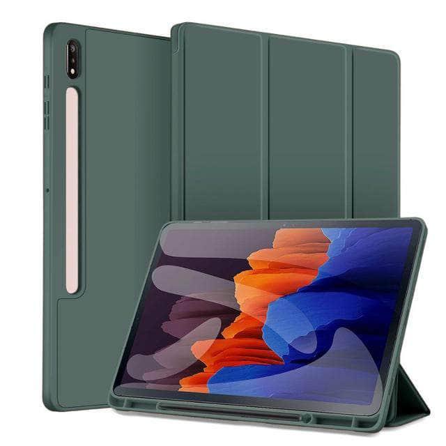 CaseBuddy Australia Casebuddy darkgreen / S8 11 inch Pencil Holder Galaxy Tab S8 11 X700 Cover