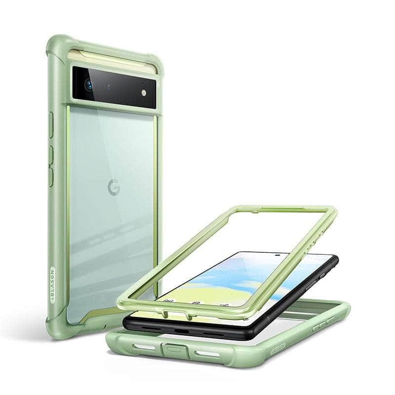 Casebuddy BB Green / PC + TPU Pixel 6 I-BLASON Ares Dual Layer Rugged Bumper