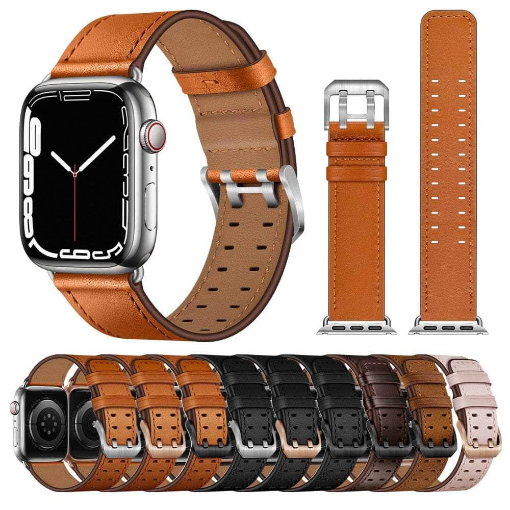 Casebuddy Premium Apple Watch Leather Strap