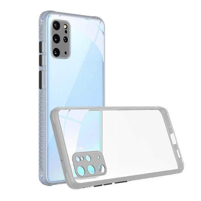 CaseBuddy Australia Casebuddy For S21 Ultra / White Protective Galaxy S21 Luxury Silicone Frame Clear Back Cover