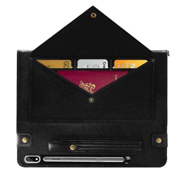 CaseBuddy Australia Casebuddy Black Protective Galaxy Tab S8 11 X700 Envelope Card Holder Stand