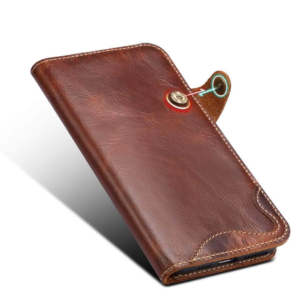 Casebuddy Real Cowhide iPhone 14 Pro Max Leather Case