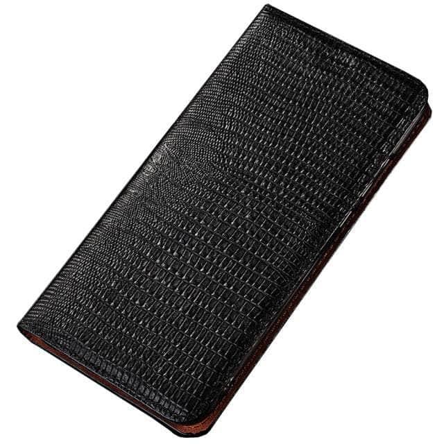 CaseBuddy Australia Casebuddy Galaxy S22 / Black Real Leather Magnetic S22 Case Kickstand