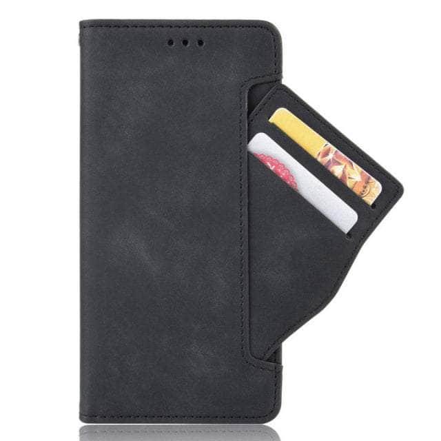 CaseBuddy Australia Casebuddy S22 Ultra / Black Removable Card Slot Galaxy S22 Ultra Leather Wallet