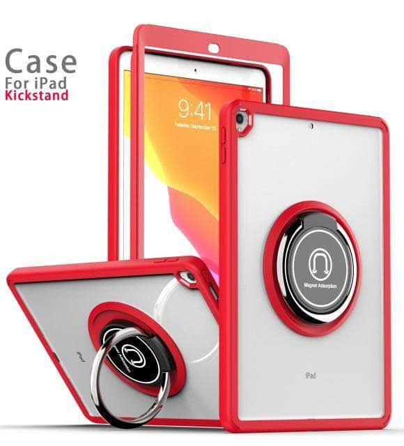 CaseBuddy Australia Casebuddy Red / iPad Air 10.9 (2020) Rotating Multi-Functional Grip iPad Shockproof Case