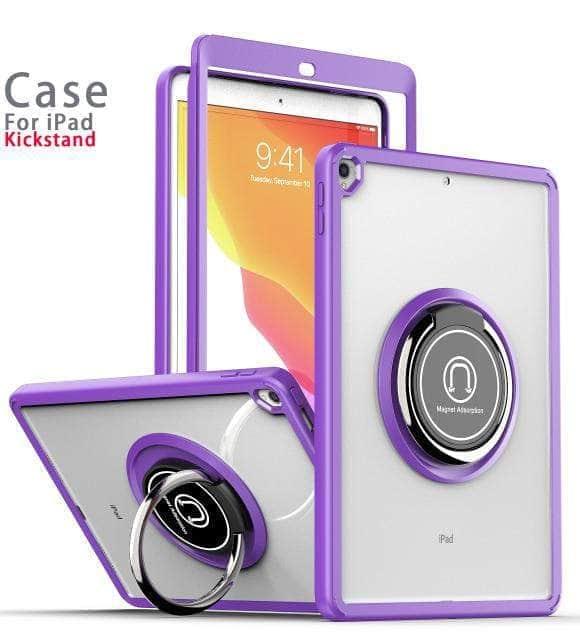 CaseBuddy Australia Casebuddy Purple / iPad Air 10.9 (2020) Rotating Multi-Functional Grip iPad Shockproof Case