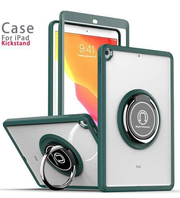 CaseBuddy Australia Casebuddy green / iPad Air 10.9 (2020) Rotating Multi-Functional Grip iPad Shockproof Case