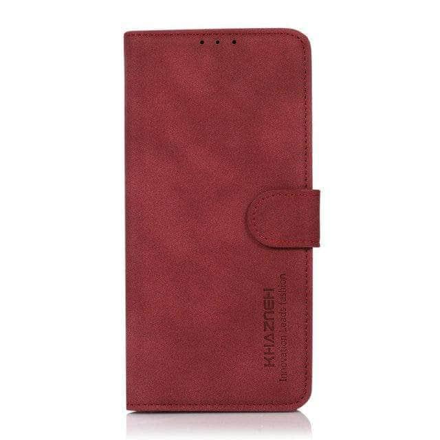 CaseBuddy Australia Casebuddy A12 / Red Samsung Galaxy A12 Leather 360 Protect Flip Case