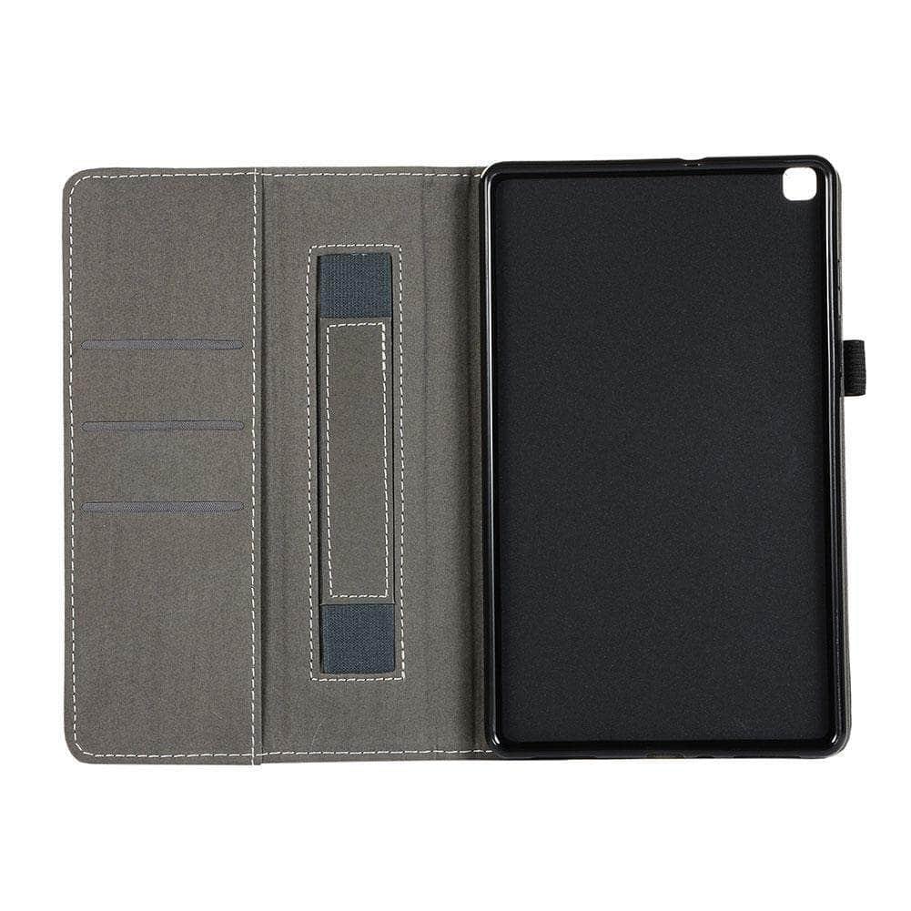 Samsung Galaxy Tab A 8.0 2019 T290 T295 S  Leather Look Flip Stand Cover Auto Sleep Wake - CaseBuddy