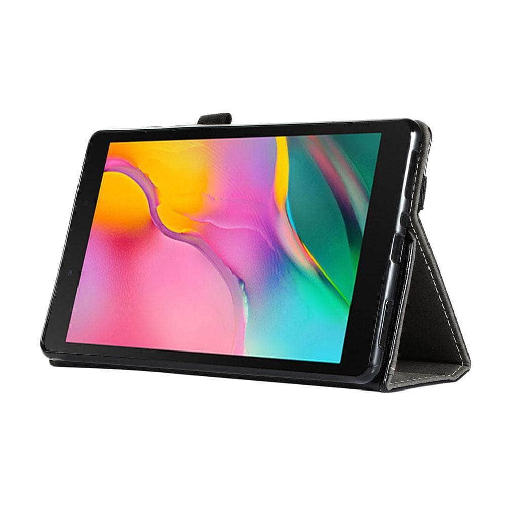 Samsung Galaxy Tab A 8.0 2019 T290 T295 S  Leather Look Flip Stand Cover Auto Sleep Wake - CaseBuddy