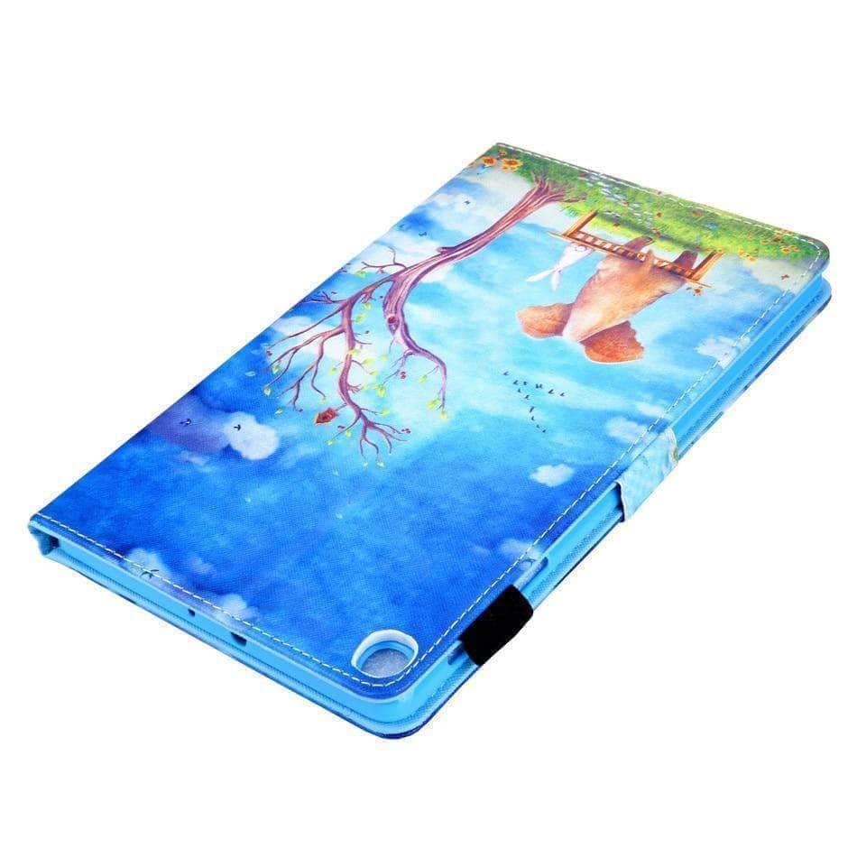 CaseBuddy Casebuddy Samsung Tab A 8.0 2019 SM-T290 T295 T297 Cartoon Patterns PU Leather Stand Shell