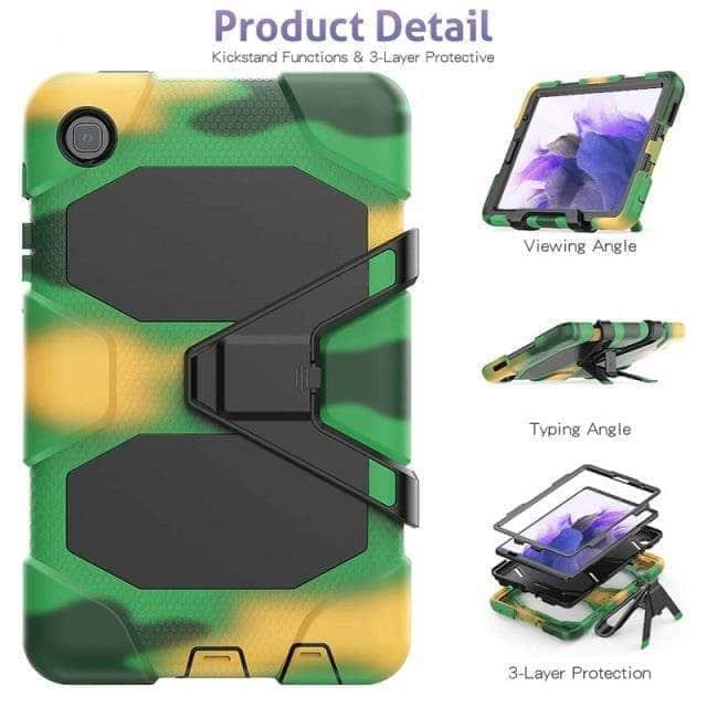CaseBuddy Australia Casebuddy Camouflage Shockproof Galaxy Tab A7 Lite 2021  Hard Military Heavy Duty Case