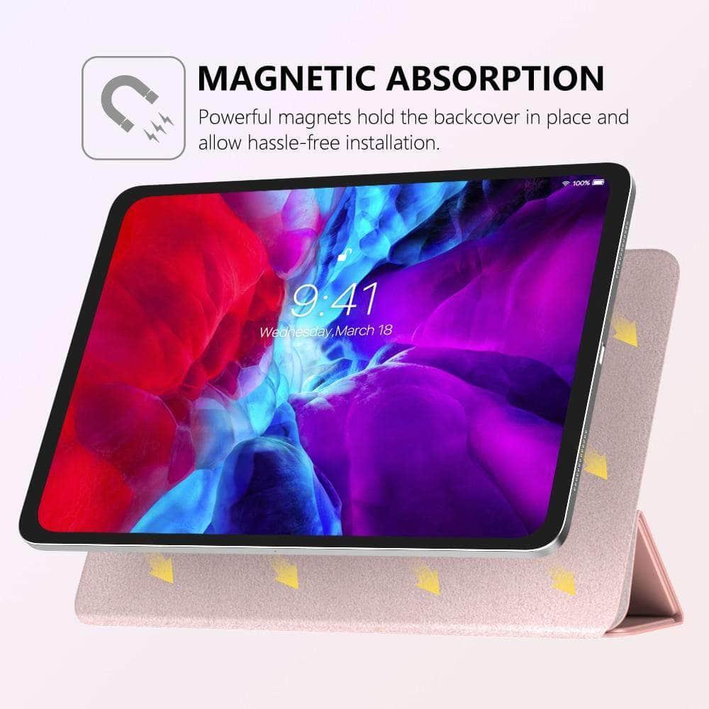 Smart Folio Case iPad Pro 12.9 2020 Magnetically Charge Slim Lightweight Smart Shell - CaseBuddy