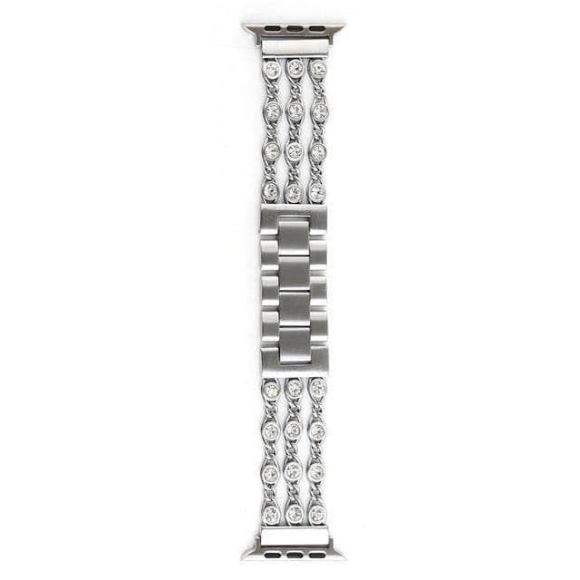 Stainless Steel Link Bracelet Apple Watch 6 5 4 3 2 SE 44/42/40/38 - CaseBuddy