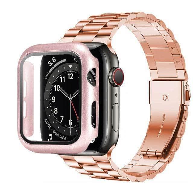 CaseBuddy Australia Casebuddy rose gold / series 6 44mm Stainless Steel Sports Band Apple Watch 6 5 4 3 2 SE 44/42/40/38