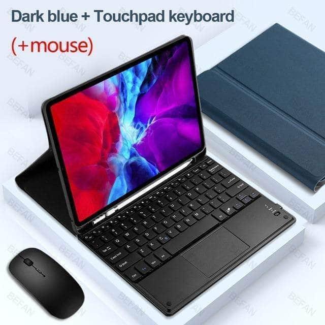 CaseBuddy Australia Casebuddy dark blue mouse / iPad Air 4 10.9 2020 TouchPad Keyboard iPad Air 4 10.9 Keyboard Case