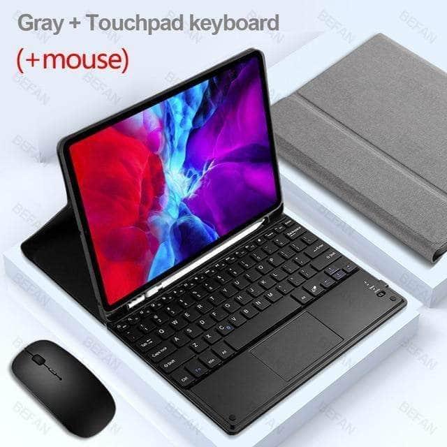 CaseBuddy Australia Casebuddy gray Touch mouse / iPad Air 4 10.9 2020 TouchPad Keyboard iPad Air 4 10.9 Keyboard Case