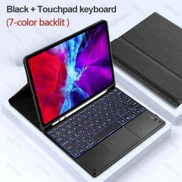 CaseBuddy Australia Casebuddy black Touch 7C / iPad Air 4 10.9 2020 TouchPad Keyboard iPad Air 4 10.9 Keyboard Case