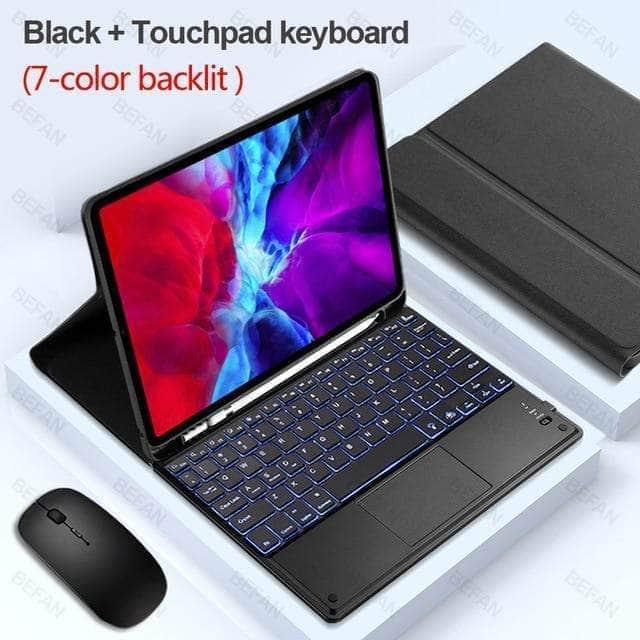 CaseBuddy Australia Casebuddy black Touch 7C mouse / iPad Air 4 10.9 2020 TouchPad Keyboard iPad Air 4 10.9 Keyboard Case