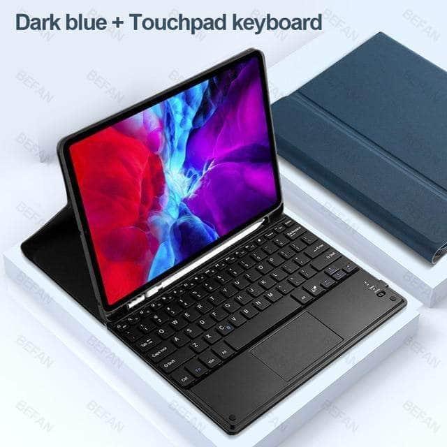 CaseBuddy Australia Casebuddy dark blue / iPad Air 4 10.9 2020 TouchPad Keyboard iPad Air 4 10.9 Keyboard Case