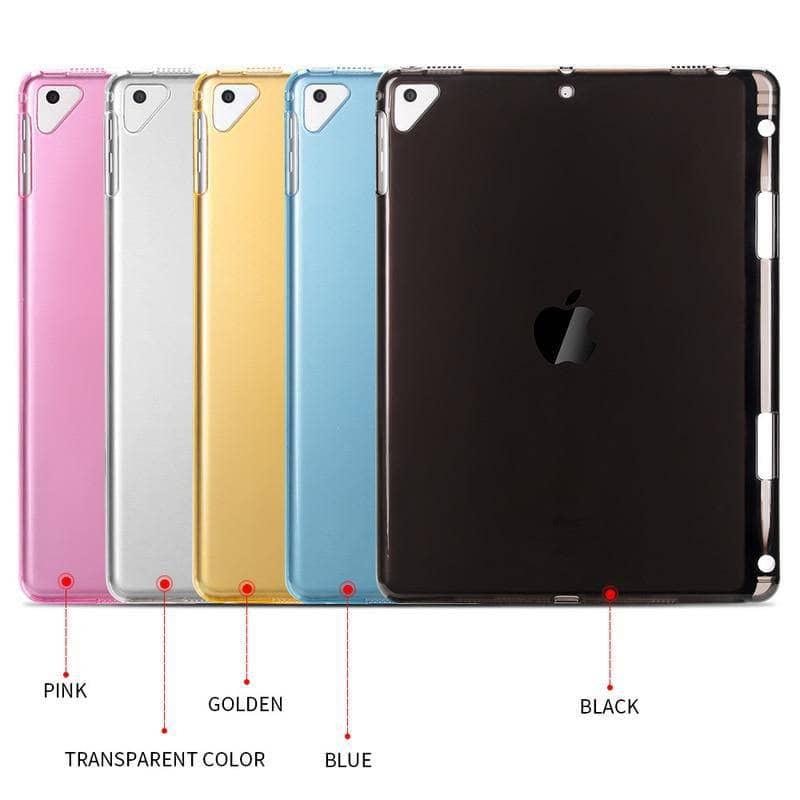 TPU Soft Case For iPad Air 3 10.5 2019 Slim Silicone Transparent Back Cover Pencil Holder - CaseBuddy