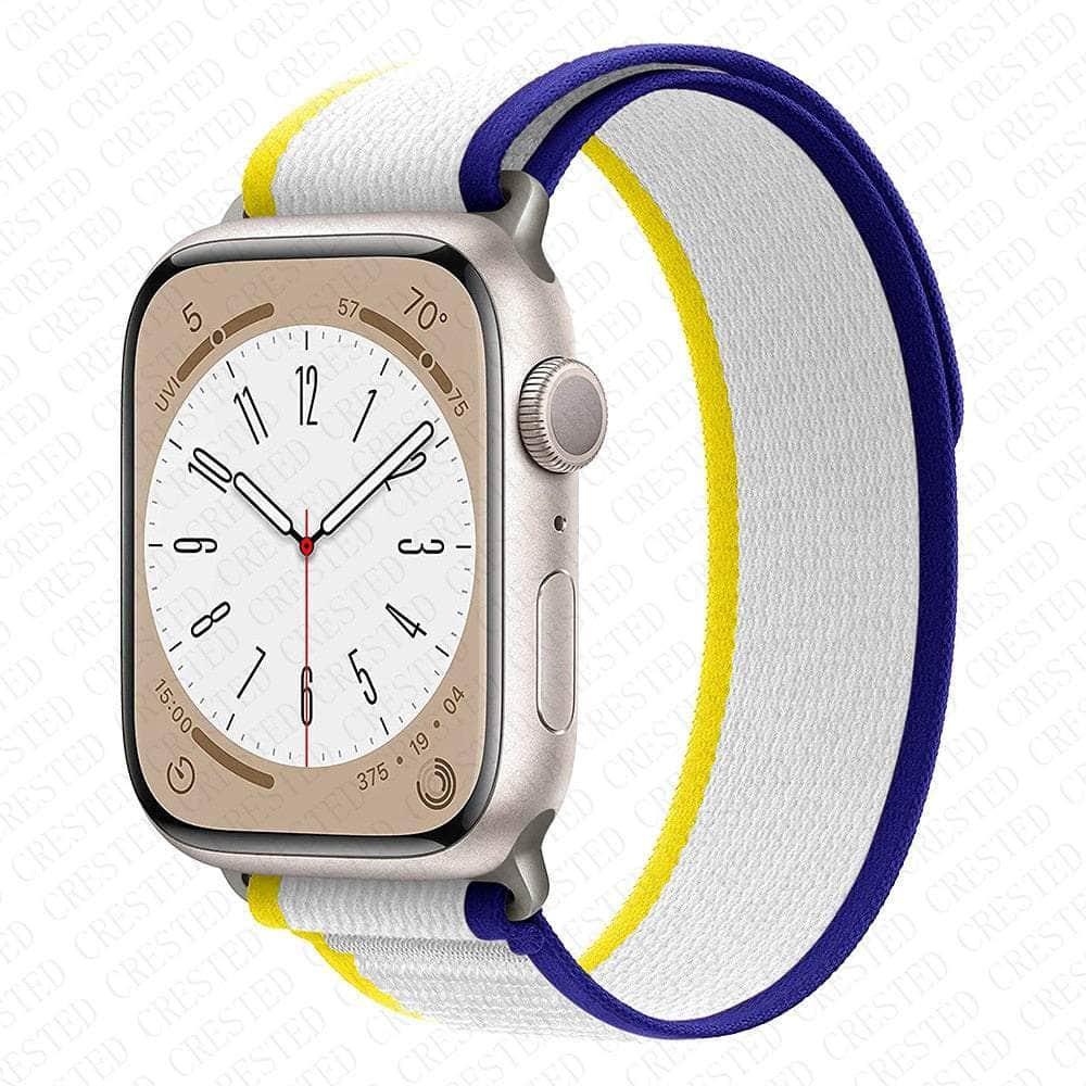 Casebuddy yellow Royal blue / 38mm 40mm 41mm Trail Loop Apple Watch Band