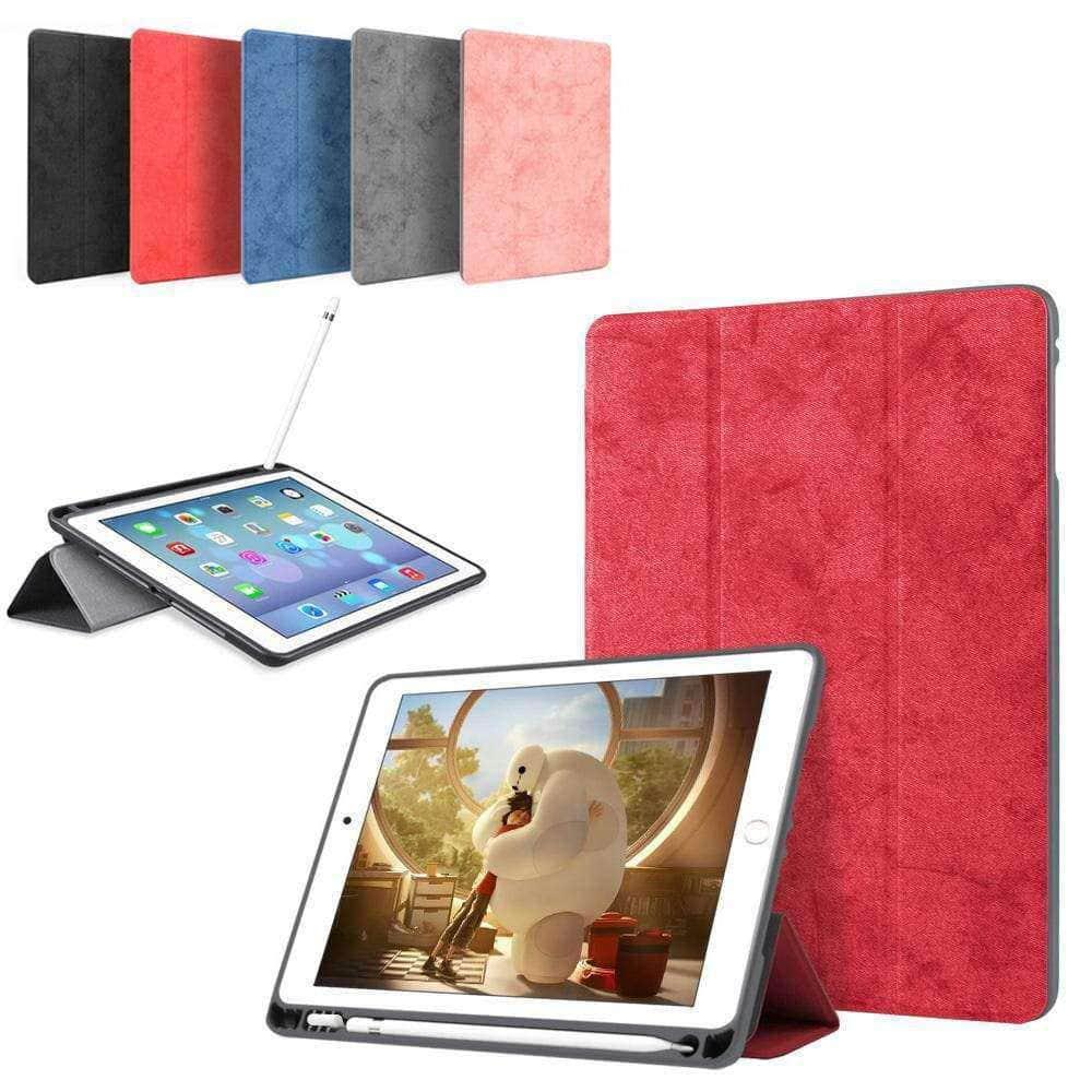 CaseBuddy Casebuddy Ultra Slim Flip Stand Leather Look Smart Cover Pen Holder iPad 9.7 Pro 9.7 Air Air2