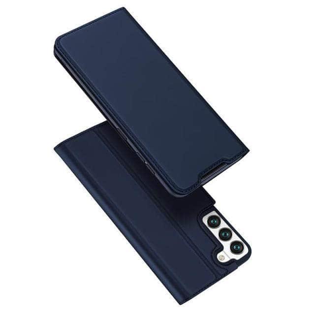 CaseBuddy Australia Casebuddy For Galaxy S22 Plus / Blue Ultra Thin Slim Flip Leather S22 Plus Book Cover