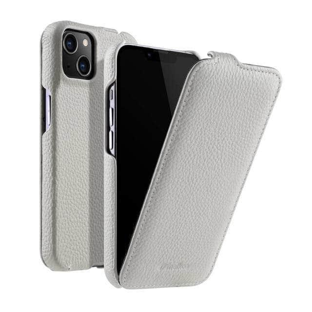 CaseBuddy Australia Casebuddy For iPhone 13 / white Vertical Open Genuine iPhone 13 Business Wallet Case