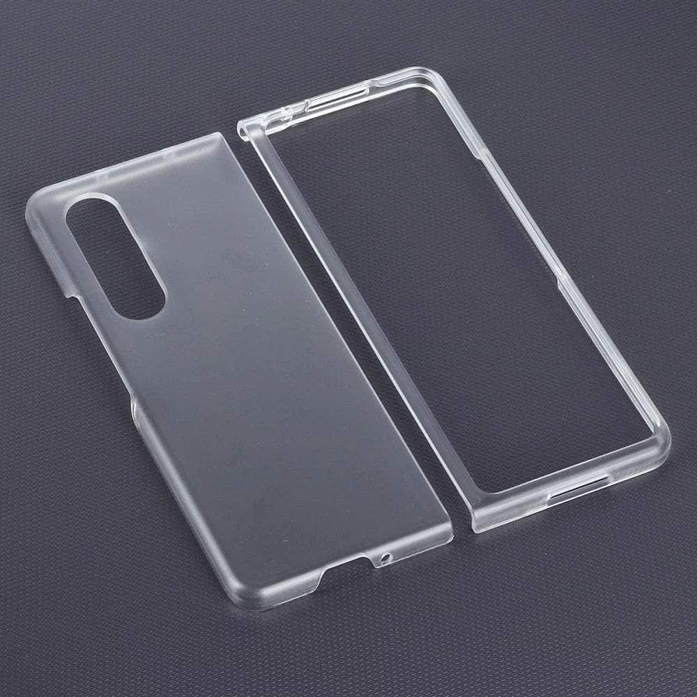 Casebuddy Matte / For Galaxy Z Fold 4 Z Fold 4 Clear Transparent Hard Back Cover